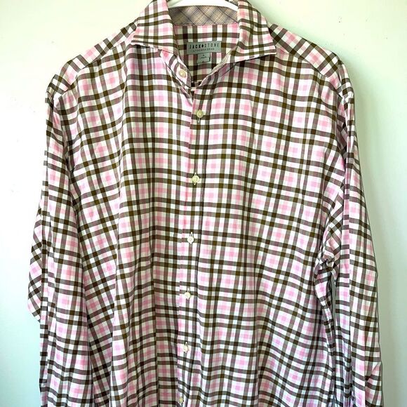 Stylish Plaid‎ Button-Down Shirt - Picture 1 of 3